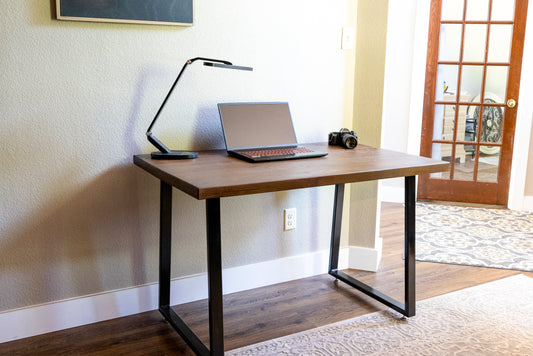 Modern industrial writing desk