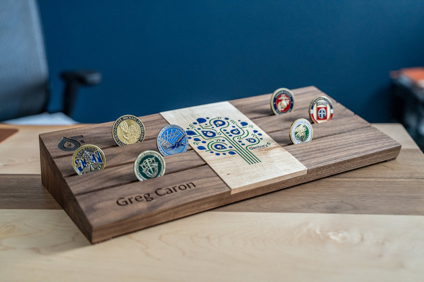 Challenge coin display