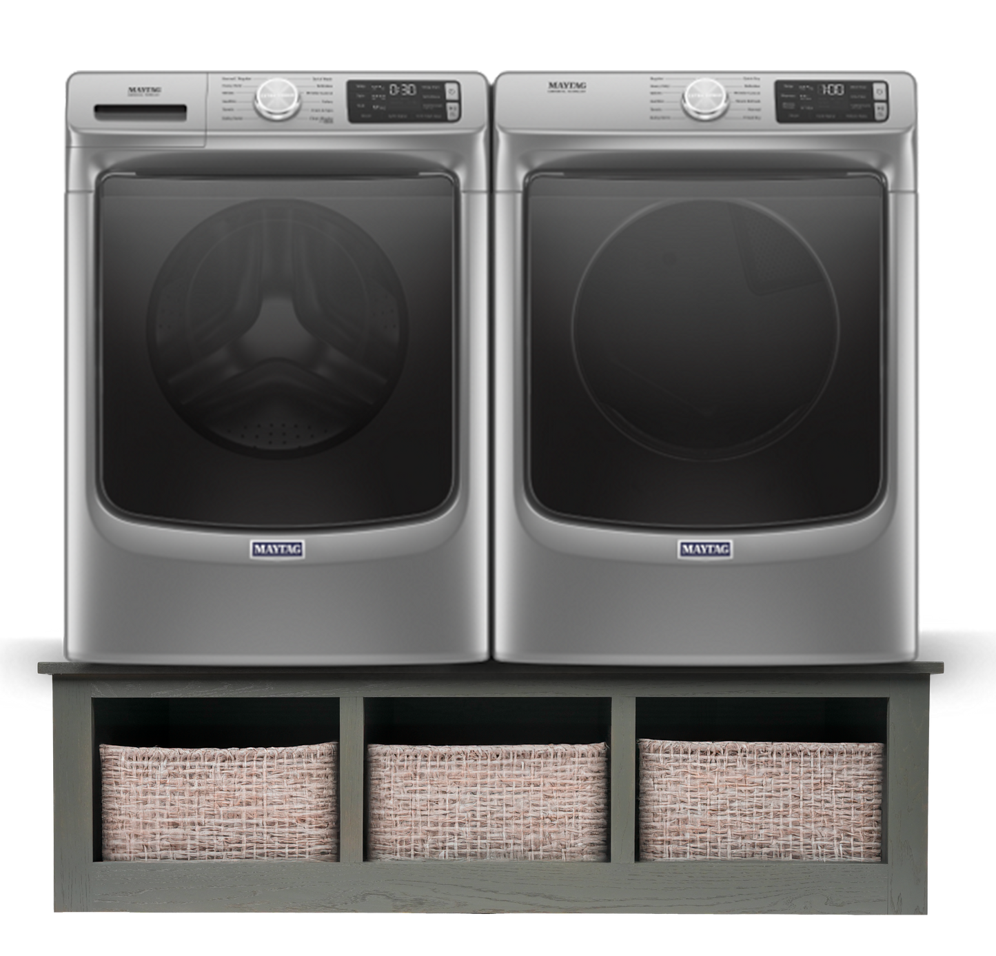 Washer/Dryer Laundry Pedastal with Storage